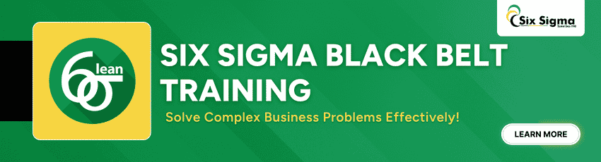 Join Six Sigma Black Belt Training now